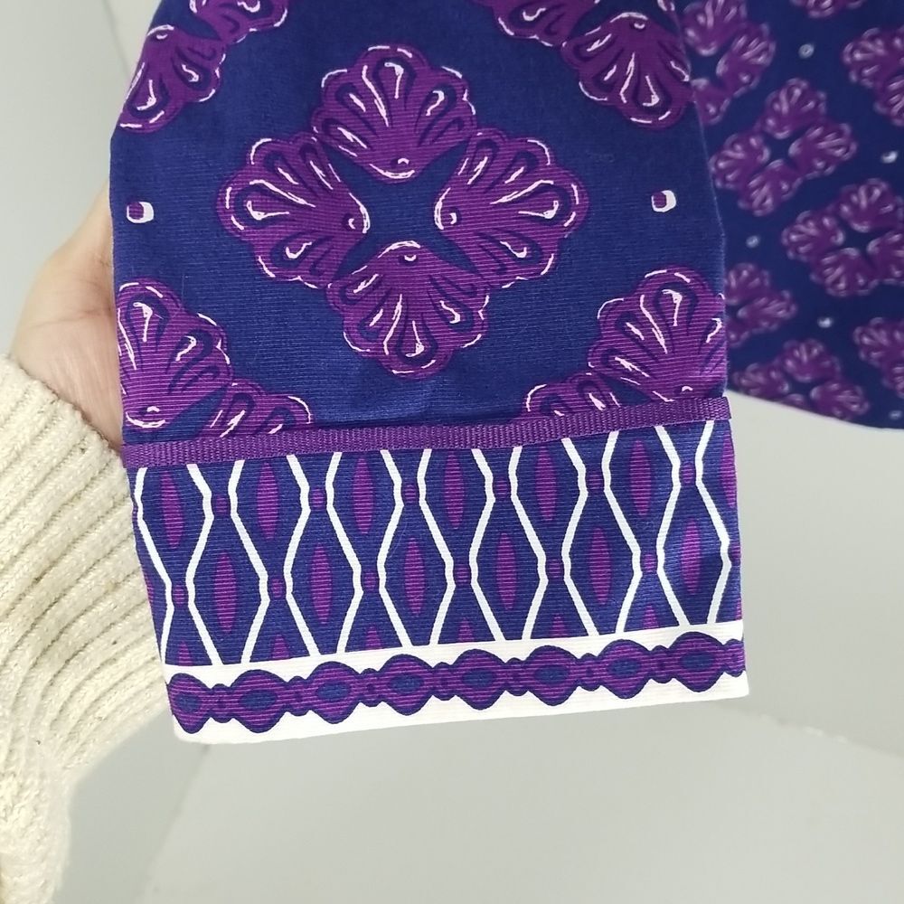 {Vineyard Vines} Purple Shell Tunic Top Size 10 - Picture 7 of 10